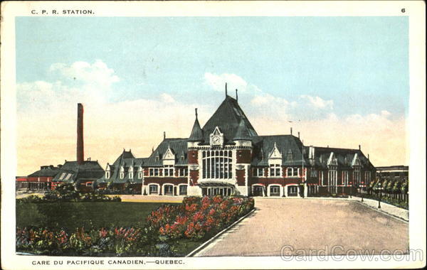 C. P. R. Station PQ Canada Quebec
