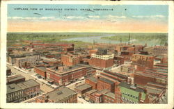 Airplane View Of Wholesale District Postcard