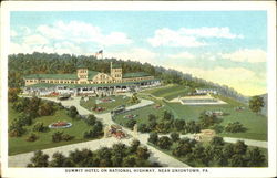 Summit Hotel On National Highway Uniontown, PA Postcard Postcard