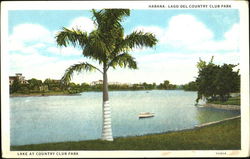 Lake At Country Club Park Habana, Cuba Postcard Postcard