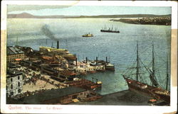 Quebec. The River - Le Fleuve Postcard