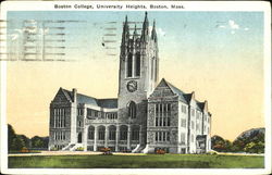 Boston College, University Heights Postcard
