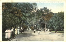 Croquet Grounds, Williams Park Postcard