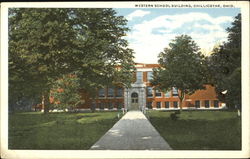 Western School Building Postcard