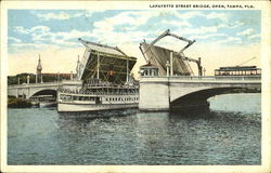 Lafayette Street Bridge Open Postcard
