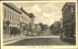 Main Street Oakland, MD Postcard Postcard