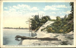 Lovers Retreat On The Shores Of The Historic James River Newport News, VA Postcard Postcard