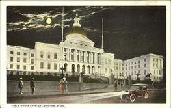 State House By Night Boston, MA Postcard Postcard