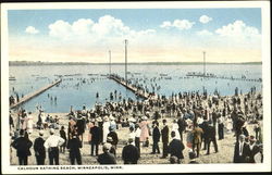 Calhoun Bathing Beach Minneapolis, MN Postcard Postcard