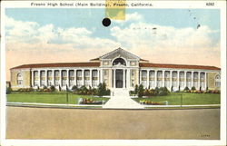 Fresno High School California Postcard Postcard