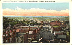 Looking North From Lockport, Showing Lake Ontario In The Distance New York Postcard Postcard