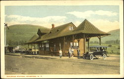 Railroad Station Stamford, NY Postcard Postcard