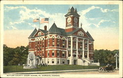 Butler County Court House El Dorado, KS Postcard Postcard