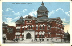 Court House Emporia, KS Postcard Postcard