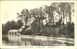 Club And Boat House, Valeria Home Postcard