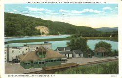 Lake Champlain At Dresden New York Postcard Postcard