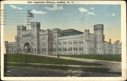 65Th Regiment Armory Buffalo, NY Postcard Postcard