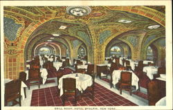 Grill Room Hotel McLain Postcard