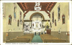 Interior Church Of Guadalupe Postcard