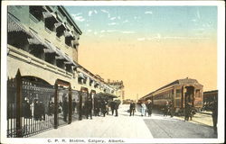 C. P. R. Station Postcard