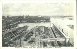 Section Of Harbour From Can. National Ry. Elevator Montreal, PQ Canada Quebec Postcard Postcard