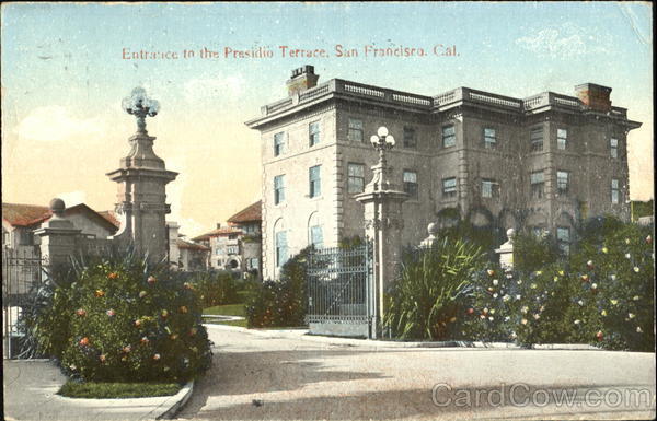 Entrance To The Presidio Terrace San Francisco California