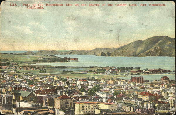 Part Of The Exposition Site On The Shores Of The Golden Gate San Francisco California