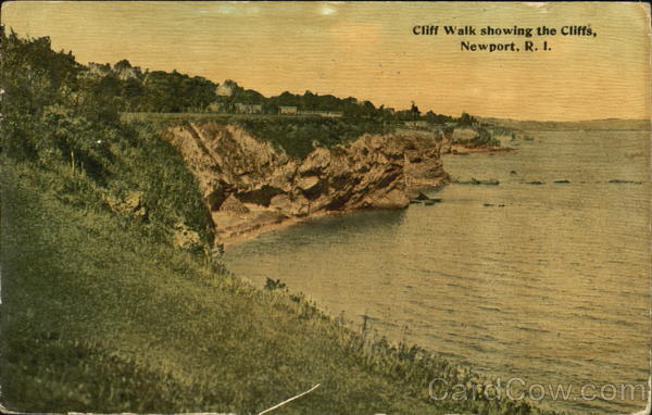 Cliff Walk Showing The Cliffs Newport Rhode Island