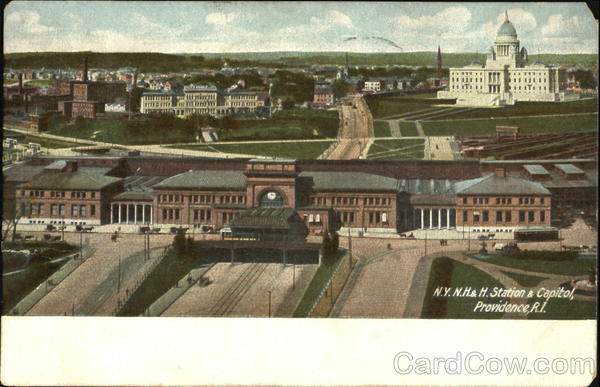 N. Y. N. H. & H. Station & Capitol Providence Rhode Island