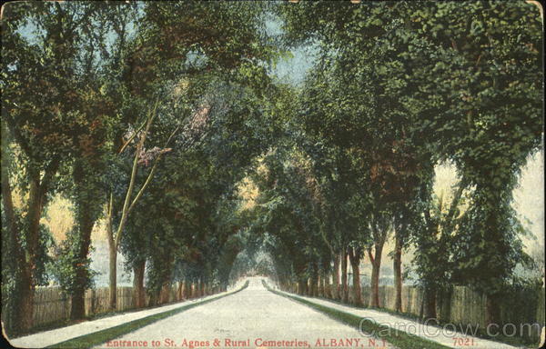 Entrance To St. Agnes & Rural Cemeteries Albany New York