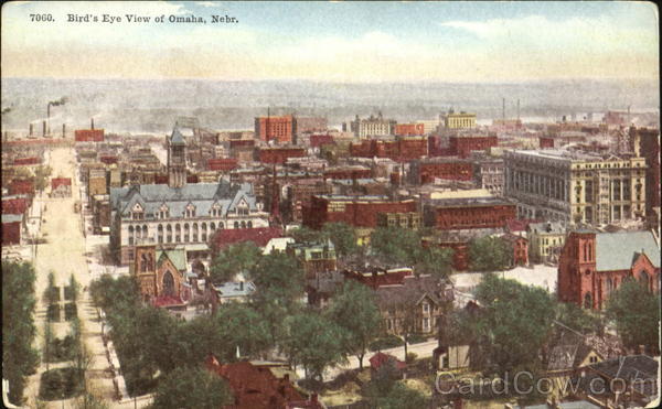 Bird's Eye View Of Omaha Nebraska