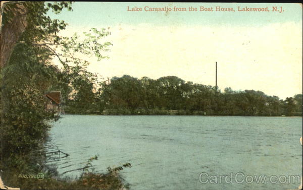 Lake Carasaljo From The Boat House Lakewood, NJ