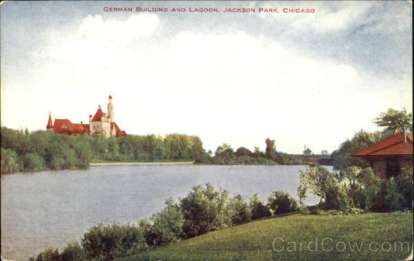 German Building And Lagoon Jackson Park, Jackson Park Chicago Illinois