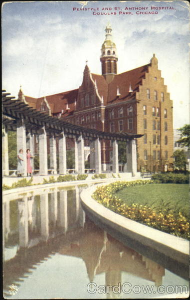 Peristyle And St. Anthony Hospital, Douglas Park Chicago Illinois