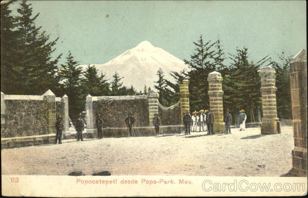 Popocatepetl Desde Pope-Park. Mex Mexico