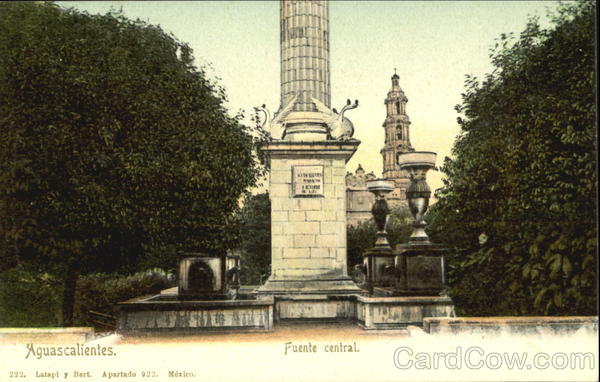 Aguascalientes Fuente Central Mexico