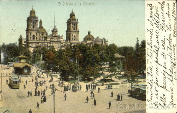 El Zocalo Y La Catedral Mexico