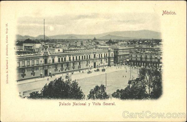 Palacio Nacional Y Vista General Mexico