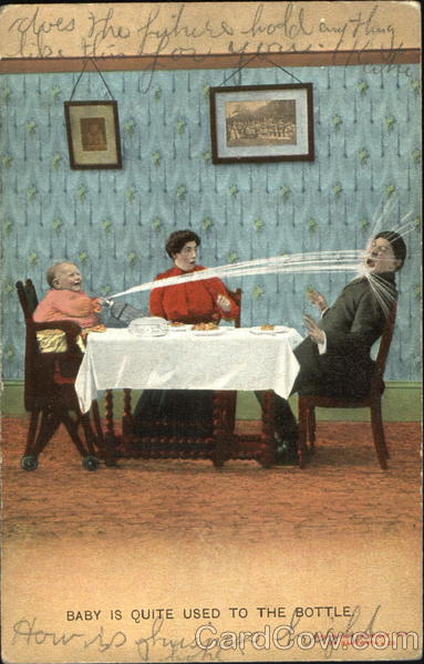 Baby Is Quite Used To The Bottle Comic, Funny