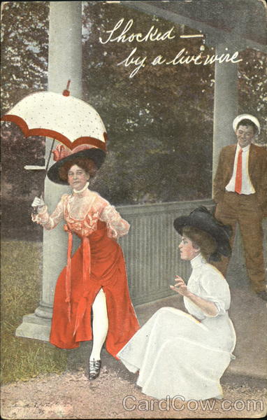 Shocked By A Live Wire Comic, Funny