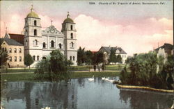 Church Of St. Francis Of Assisi Sacramento, CA Postcard Postcard