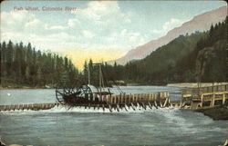 Fish Wheel Columbia River Scenic, OR Postcard Postcard