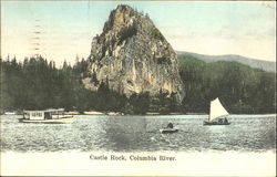 Castle Rock Columbia River Scenic, OR Postcard Postcard