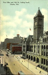 Post Office And 16Th St., Looking South Postcard