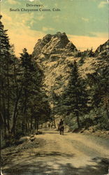 Driveway, South Cheyenne Canyon Colorado Springs, CO Postcard Postcard