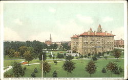 Antlers Hotel And Grounds Postcard