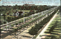 Orange Ave, Hotel Del Coronado In The Distance California Postcard Postcard