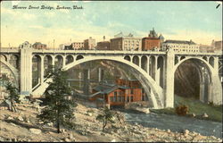 Monroe Street Bridge Spokane, WA Postcard Postcard