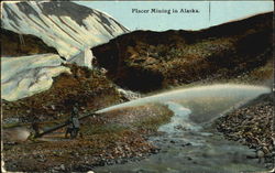 Placer Mining Alaska Postcard Postcard