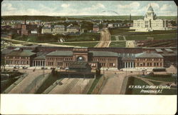 N. Y. N. H. & H. Station & Capitol Postcard